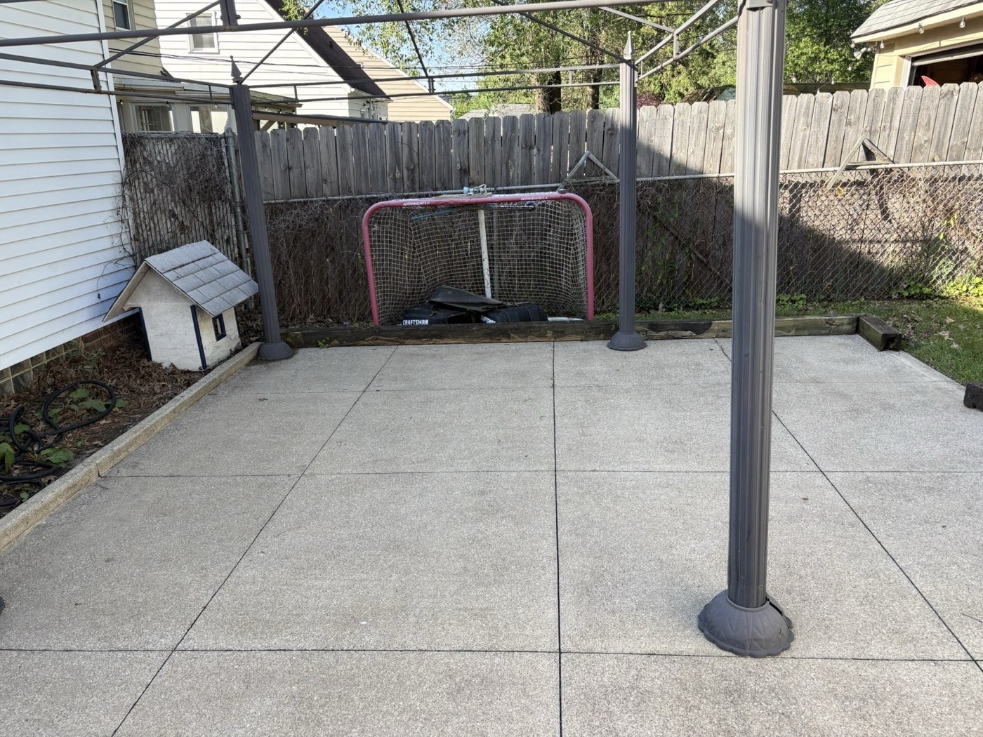 Home exterior pressure washing — after