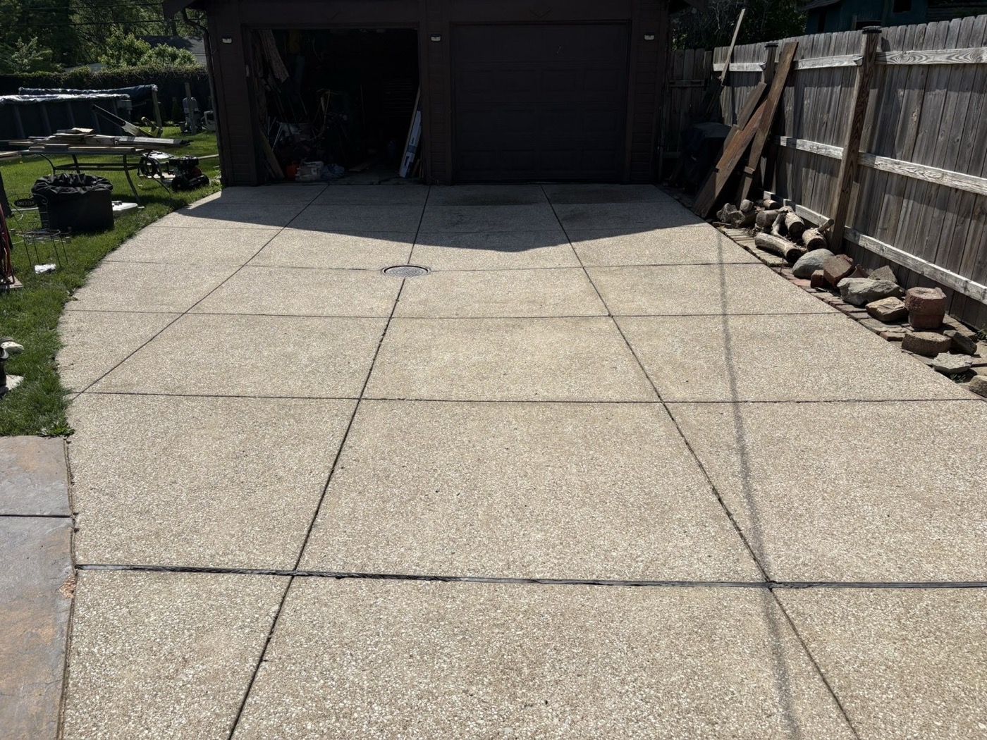 Home exterior pressure washing — after